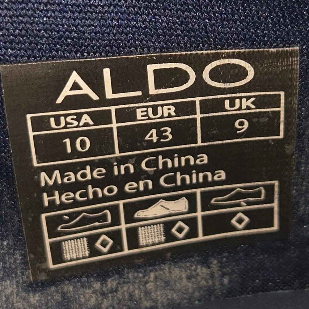 Aldo Mens Navy Blue Mesh Slip On Loafers Size 10 Casual Espadrille Sneakers AC93
